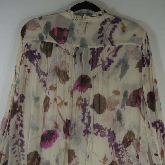 NEW REISS Rosa Romantic Floral Printed Blouse Size US 8 #337 - Picture 7 of 10